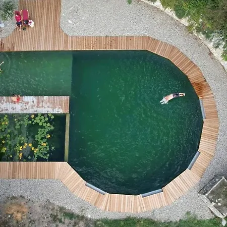 Les De Fallot Pour 15 Personnes - Piscine Naturelle Ferienhaus L'isle-Bouzon